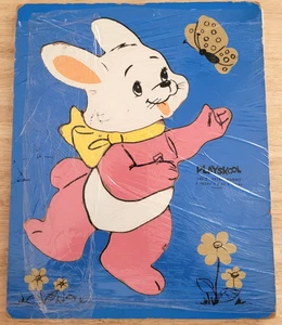 Playskool Vintage - Peter Rabbit Wood Puzzle 165-2 (6 Pieces) Age 2 - 5 - Picture 1 of 1