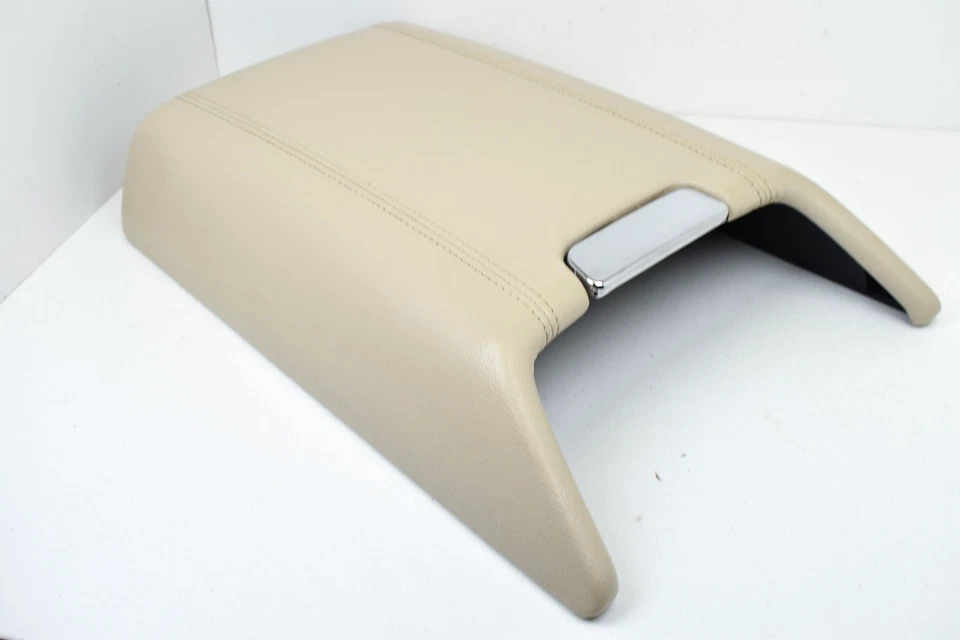 Lincoln Navigator 2003-2006 consola delantera cuero beige reposabrazos tapa OEM Foto 1 de 4