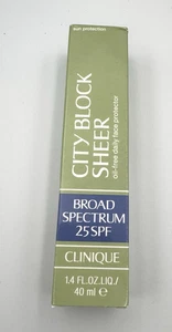 NIB Clinique City Block Sheer Oil-Free Daily Face Protector SPF25 40ml - Picture 1 of 10
