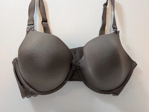 Felina Paramour Bra Brown Gorgeous Memory Foam Convertible Contour Bra 34 DD - Picture 1 of 6
