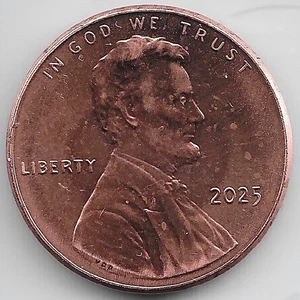 2025 Lincoln Shield Penny Error Unique Funky Eye Abe - Picture 1 of 3