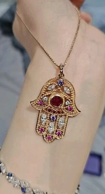 Thomas Sabo Fatima Halsketten mit Handanhänger Rosegold - Bild 1 von 4