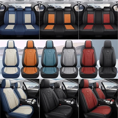 Juego completo de funda de asiento de cuero PU para Honda Fit Clarity CR-Z CR-V Crosstour 5 asientos Foto 1 de 4