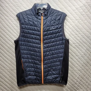 Eddie Bauer Puffer Vest Herren Medium Blue Freeheat Primaloft Lightweight Full Zip - Bild 1 von 9