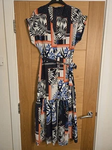 George patchwork floral midi dress size 10, Perfect Condition - Picture 1 of 6