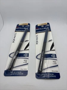 L’oreal Eyeliner Infallible Mechanical Pop-Matic #516 Deep Indigo Pair (2) - Picture 1 of 1