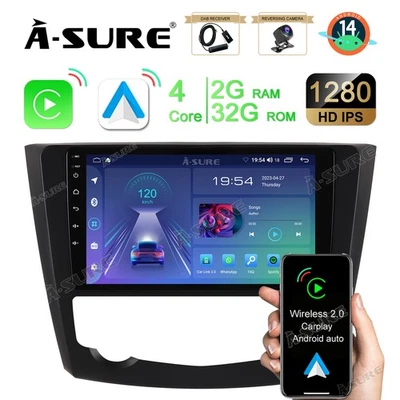DAB+ Für Renault Kadjar 2015-2019 Carplay Android 14 2+32G Autoradio GPS NAVI BT - Bild 1 von 4