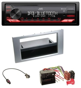 JVC DAB MP3 Bluetooth USB Autoradio für Ford Kuga Fusion Transit 05-12 silber - Bild 1 von 8