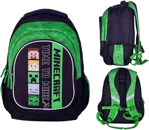 ASTRA Dreifächiger Schulrucksack Minecraft Rucksack Schultasche ALEX & STEVEN - Bild 1 von 6