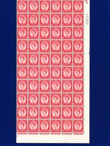 1962 SG574 21/2d karminrot S57 Randblock (60) postfrisch lbpv - Bild 1 von 3