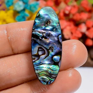 29 Ct Natural Ovalado Abulón Cabujón Espiritual Piedra Preciosa Suelta 35X13X4 mm - Imagen 1 de 2