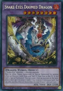1X NM Snake-Eyes Doomed Dragon - SUDA-EN035 - Secret Rare 1st Edition - Picture 1 of 1