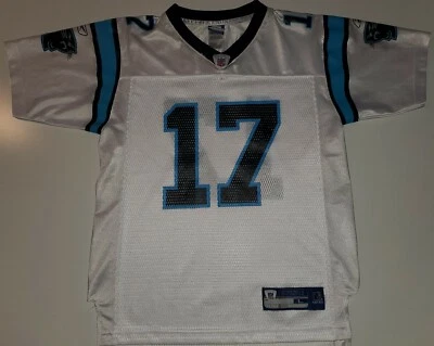 Camiseta deportiva Reebok de la NFL grande (14-16) de Jake Delhomme #17 Carolina Panthers para niños  Foto 1 de 4