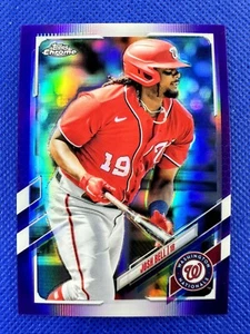 2021 USC3 Josh Bell Topps Chrome Update Baseball Purple Refractor Nationals - Picture 1 of 2