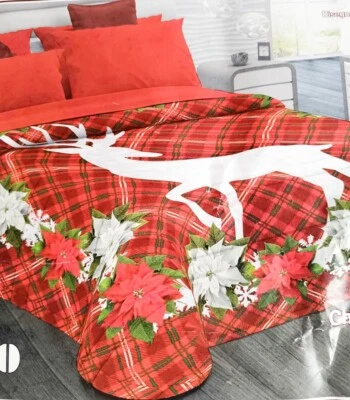 Trapunta piumone invernale Natalizia EL CHARRO matrimoniale stampa digitale.A790 - Immagine 1 di 4