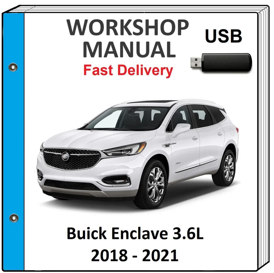BUICK ENCLAVE 2018 2019 2020 2021 MANUAL TALLER REPARACIÓN SERVICIO USB Foto 1 de 1