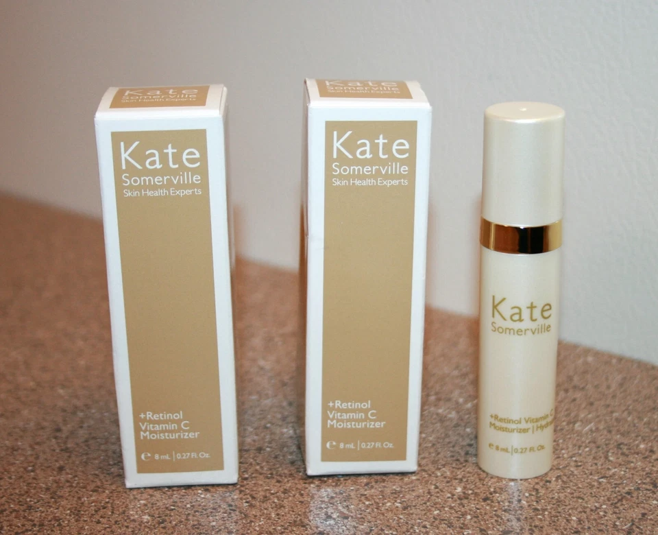 2 x Kate Somerville + Retinol Vitamina C Hidratante 0.27oz/8ml Tamaño de Viaje 0.54 Foto 1 de 1