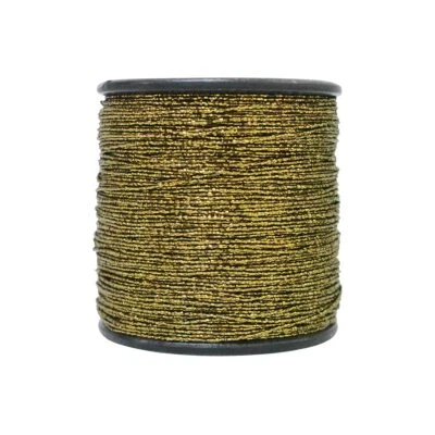 Handmade Metallic Embroidery Zari Threads 1MM -1 Spool 100 Meter Antique Gold - Image 1 of 4