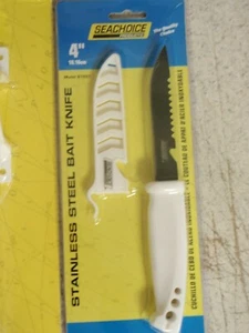 CUCHILLO CEBO CON FUNDA 87201 ACERO INOXIDABLE HOJA 4" PESCA BOATINGMALL EBAY - Imagen 1 de 1