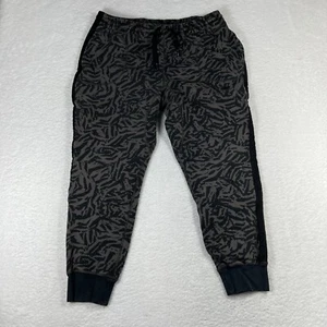 NIKE Knows Allover Print Cuff Jogginghose XL Extra Large grau schwarz Training - Bild 1 von 10