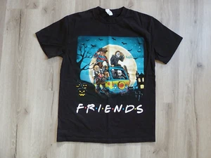 Halloween T-Shirt Size M Horror "Friends" Cruising Scooby Doo Van Graphic Tee - Picture 1 of 6