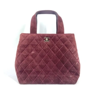 CHANEL Tote Bag Vintage Turnlock CC Matelasse Quilted 2WAY Shoulder Bag Hand Bag - Picture 1 of 17