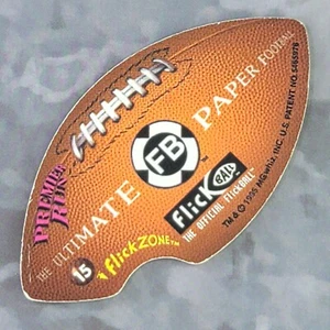 NFL 1995 Flick Zone Preproducción Fútbol Parpadeo - Master Peace Psicodélico - Imagen 1 de 2