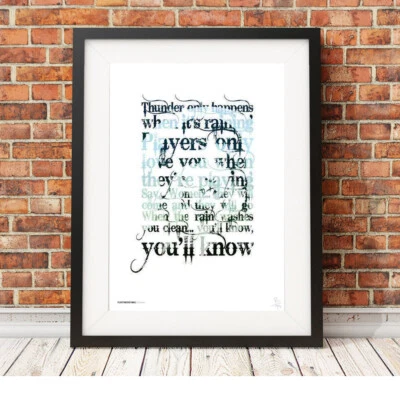 FLEETWOOD MAC  ❤  Dreams - song lyrics poster art Limited Edition Print - Image 1 of 4