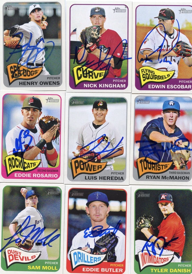 Luis Heredia signed 2014 Topps Heritage Minors Rookie card auto - Image 1 of 1