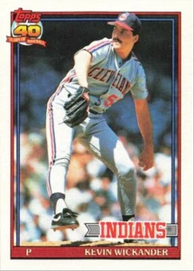 1991 Topps Baseball Kevin Wickander Cleveland Indians #246 - Picture 1 of 2