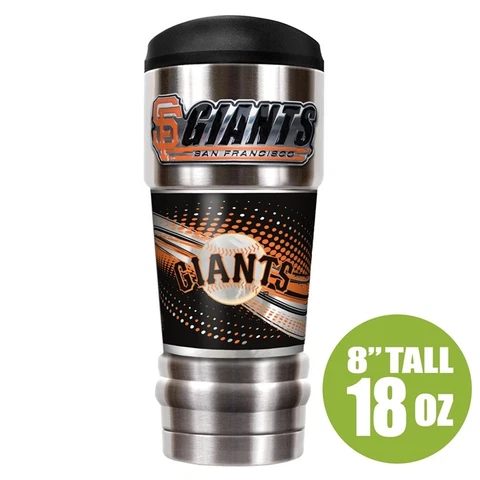 MLB San Francisco Giants Insulated Stainless Steel Tumbler w/Metalic Logo 18Oz Cover