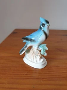 Porzellan Vogel Figur blau 11 cm - Bild 1 von 6