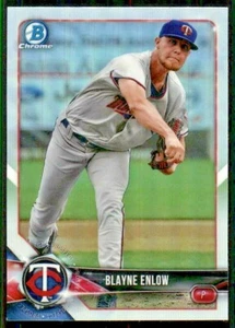 Bowman 2018 cromo draft base refractor BDC-10 BLAYNE ENLOW TWINS - Imagen 1 de 2