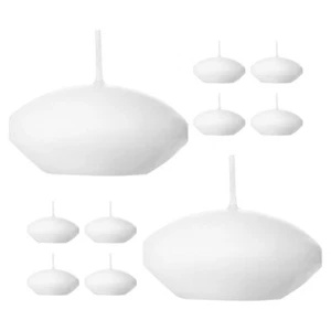 10 Pcs Water Floating Candle Unscented Tealight Candles Pool Party - Picture 1 of 12