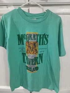 Vintage Oneita Power-T Short Sleeve T-shirt, McGrath's Tavern Ireland, 1989, L - Picture 1 of 6