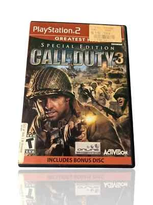 Playstation 2/Greatest Hits/Special edition/Call of duty 3, W/Manual. - Image 1 of 4