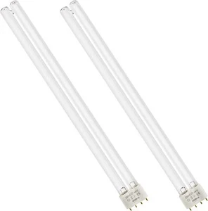 Two 36W, 36 Watt UV Bulb Lamp 2G11 Base-4 Pin For JEBAO SUNSUN Pond Clarifier - Picture 1 of 6