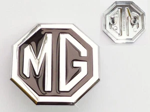 MGB MGBGT & MG Midget Black & Chrome Front Grill Badge, MG CHA544, British Made - Picture 1 of 1