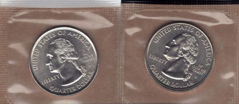 2000-P&D Maryland Uncirculated States Quarters in Mint Cello (2 Coins) Cover