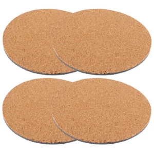 4 Pcs Anti-slip Flower Pot Mat Flowerpot Cork Pads Planter Round - Picture 1 of 12