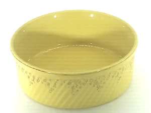 Hall’s Superior Quality Kitchenware 8" fluted baking dish yellow w gold - Picture 1 of 6