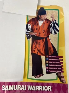 "Samurai Warrior" men's Japanese costume plus size 46-52 jacket size - Picture 1 of 4