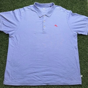 Tommy Bahama Supima Polo Mens 2XB Purple Short Sleeve Stretch - Bild 1 von 7