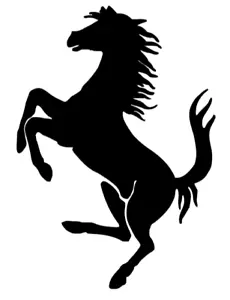 Ferrari Prancing Horse Vinyl Decals Car Body Window Mirror Stickers - Picture 1 of 2