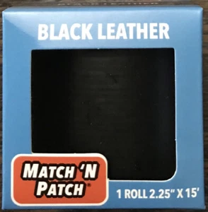 Match 'N Patch Realistic Black Leather Tape - Photo 1 sur 6