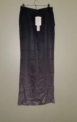 Pantalones de salón Badgley Mischka para mujer M de seda morera gris ombre nuevos con etiquetas Foto 1 de 4
