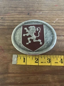 Royal Peugeot Griffin Lion Wappen Gürtelschnalle 3,5"" x 3"" Vintage, schöne Patina - Bild 1 von 4