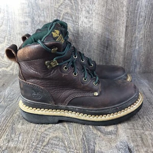 Georgia Giant Boots Womens 8.5 W Brown 6” Steel Toe G3374 Work Logger Outdoor - Picture 1 of 12