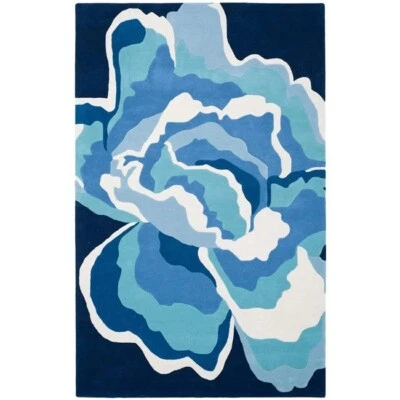 Aqua Splash Hand Tufted Carpet and Area 8x10 9x12 for guestroom,Hallway Decor - Image 1 of 4