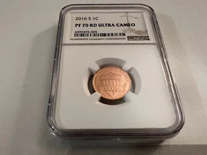 2016-S LINCOLN CENT NGC PF70 RD ULTRA CAMEO BROWN LABEL "TOP POP ONLY 331" - Picture 1 of 4